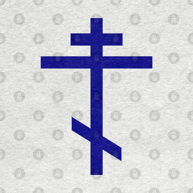 Orthodox Cross (Navy Blue) by PabloDeChenez